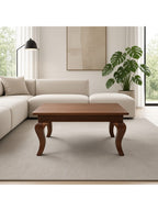 mesa de centro versalles rectangular patas curvas