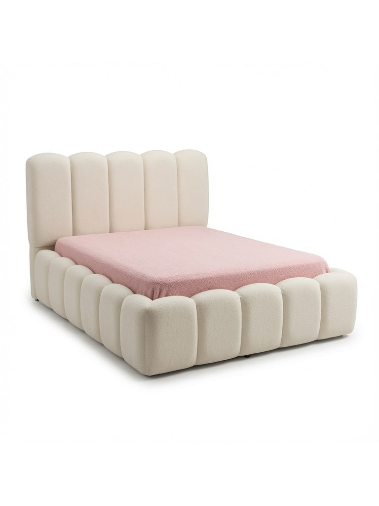 Cama Box Amira Natural 2 Plazas Tarima + Cabecera TU MESITA