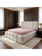 Cama Box Amira Natural 2 Plazas Tarima + Cabecera TU MESITA