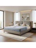 Cama Box Thalia Queen Taupe Tarima + Cabecera TU MESITA