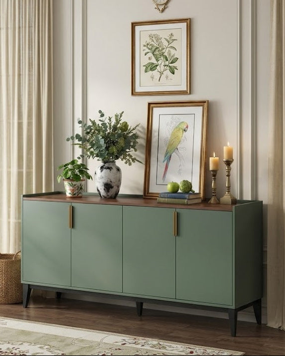 aparador moderno olivo 4 puertas color agave