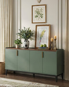 aparador moderno olivo 4 puertas color agave