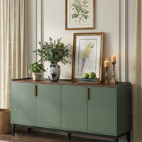 Aparador Moderno Olivo 4 puertas Color Agave TU MESITA