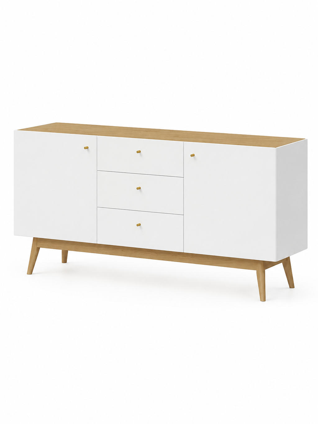 Recibidor Contemporáneo Zharik Blanco 160 cm TU MESITA