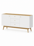 Recibidor Contemporáneo Zharik Blanco 160 cm TU MESITA