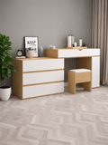 Tocador Contemporáneo Prapé 135 cm Color DunaBlanco TU MESITA