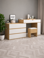 Tocador Contemporáneo Prapé 135 cm Color DunaBlanco TU MESITA