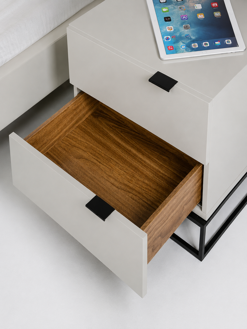 VELADOR CONTEMPORÁNEO TU MESITA BLANCO CLOET 56CM