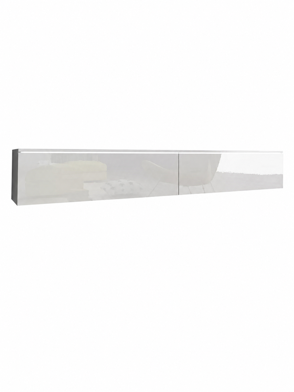 Mueble para Tv flotante 2 puertas Elvira color Blanco TU MESITA
