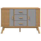 Aparador Moderno Hilary color Haya/Gris TU MESITA 2 puertas 3 cajones