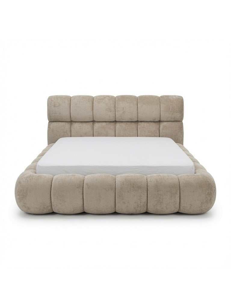 Cama Box Verona King Beige Tarima + Cabecera TU MESITA