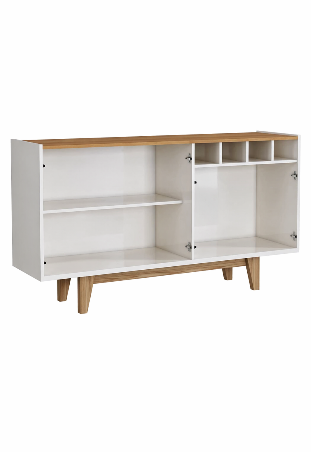Aparador elegante 4 puertas Dario color Blanco/Duna TU MESITA