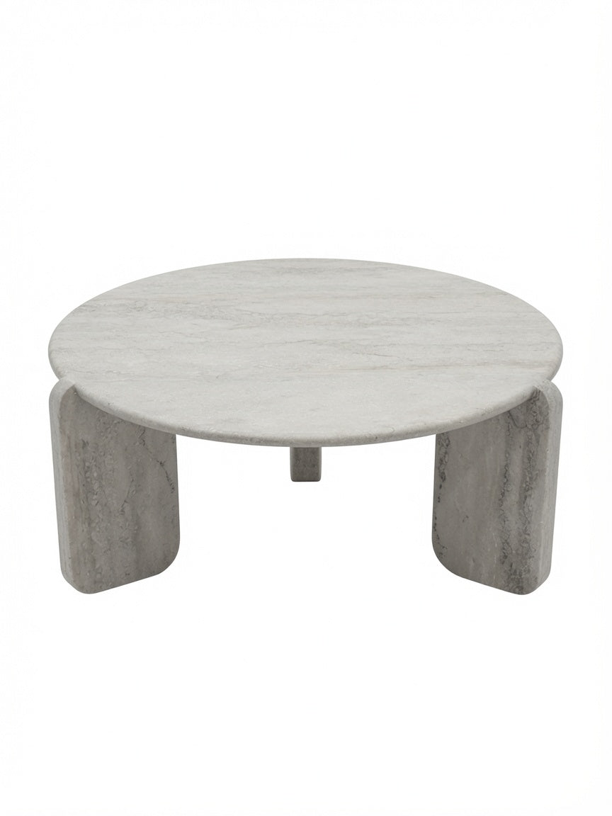 Mesa de Centro Aesthetic Luna Llena Piedra Travertino TU MESITA