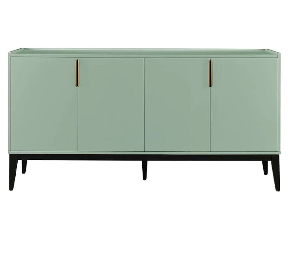 aparador moderno olivo 4 puertas color agave, medidas del mueble