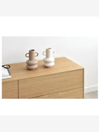 Mesa TV Nórdica Bullet color Natural 4 cajones 2 puertas TU MESITA