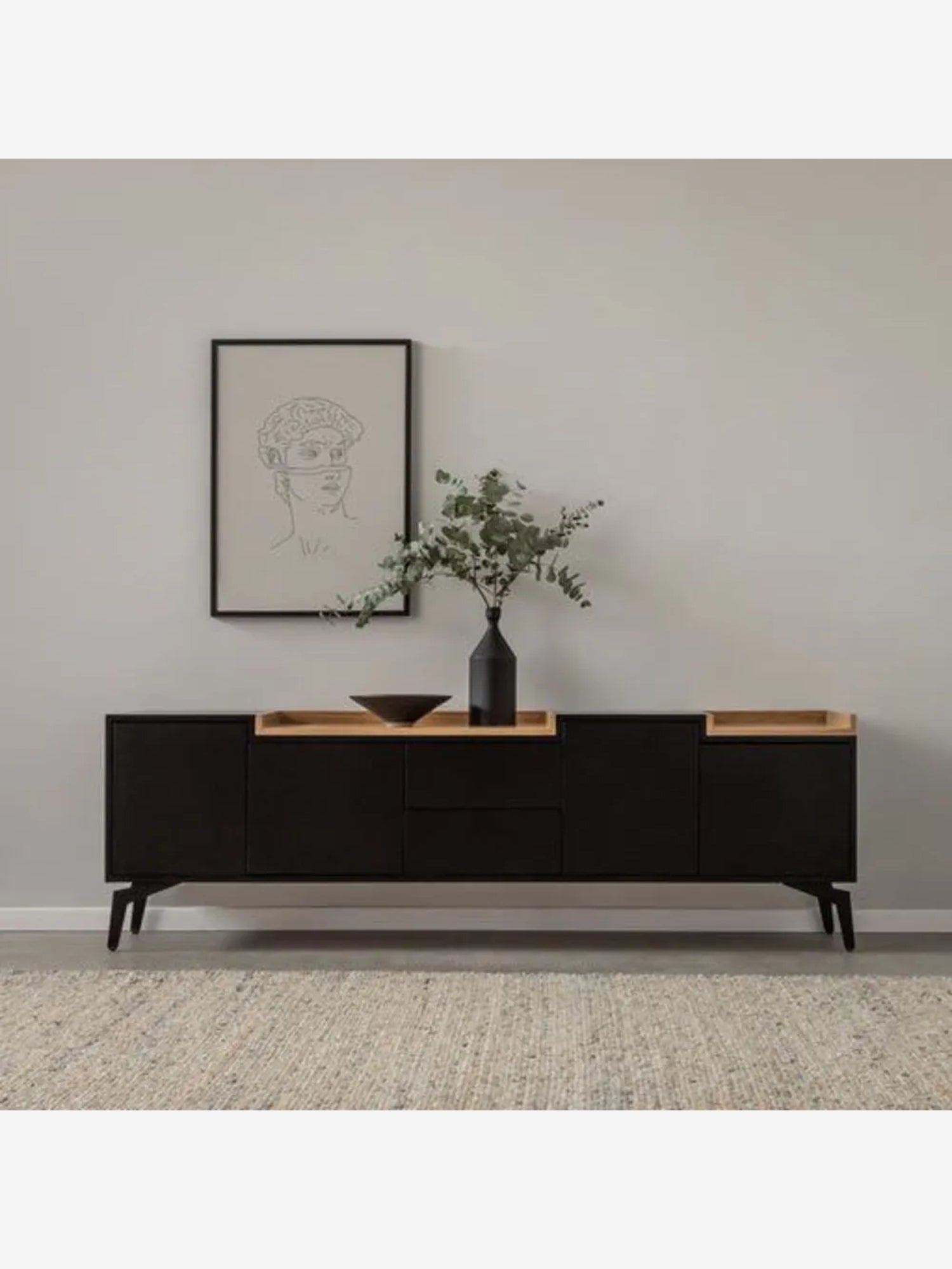 Mesa de TV Massi Color Negro\Panela TU MESITA
