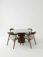 Juego de Comedor Elegante Aurelia con Piedra Sinterizada 4 Sillas TU MESITA