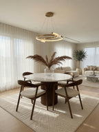 Juego de Comedor Elegante Aurelia con Piedra Sinterizada 4 Sillas TU MESITA