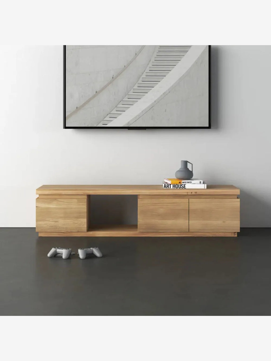 Mesa de Tv Contemporánea Milano Duna 152cm