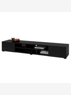 Mesa de TV Moderna Genius color Negro 2 puertas TU MESITA