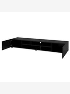 Mesa de TV Moderna Genius color Negro 2 puertas TU MESITA