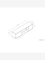 Mesa de Tv 2 puertas 1 cajón Prost color Duna TU MESITA