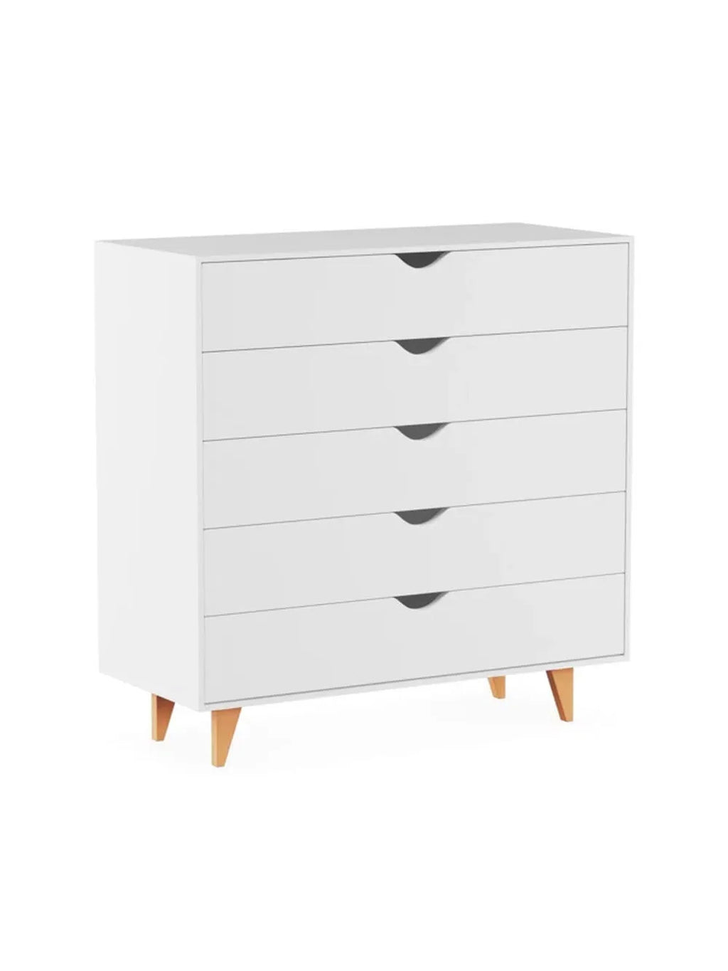 Cómoda Vertical Sofia color Blanco 5 cajones TU MESITA