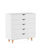 Cómoda Vertical Sofia color Blanco 5 cajones TU MESITA