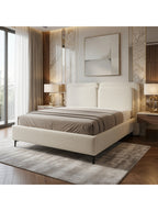Cama Box Liora Queen Blanco Tarima + Cabecera TU MESITA