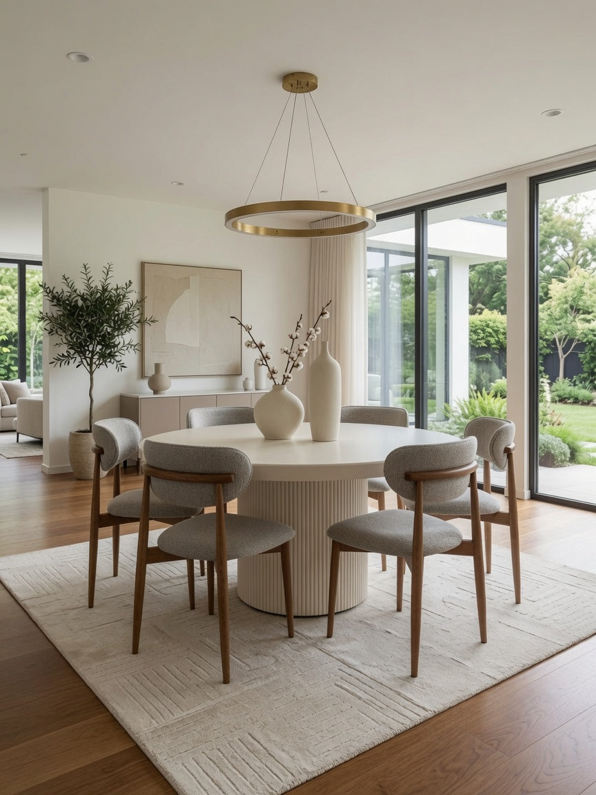 Juego de Comedor Dalia en Madera Color Blanco 4 Sillas TU MESITA