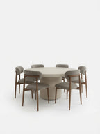 Juego de Comedor Dalia en Madera Color Blanco 4 Sillas TU MESITA