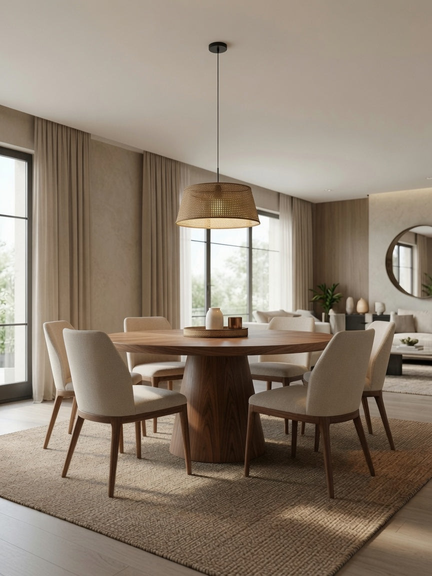 Juego De Comedor Elena 4 Sillas de madera Base Enchapada MDF TU MESITA