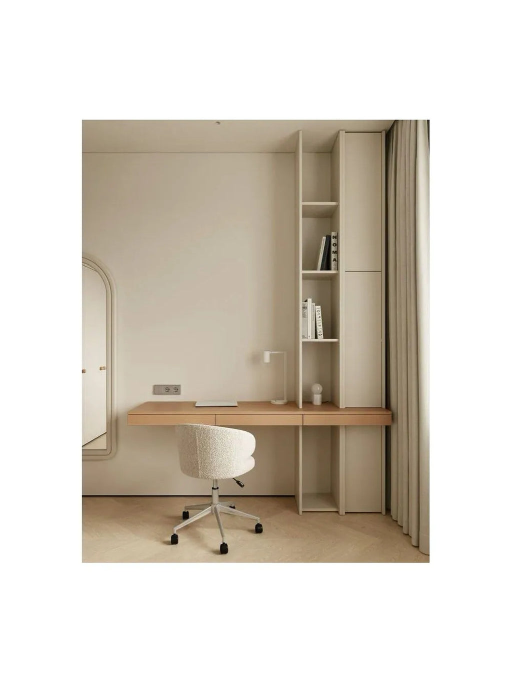 Escritorio Moderno Anastacia Color Duna/Blanco TU MESITA