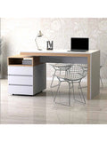 ESCRITORIO TU MESITA Y ARCHIVERO DOBLE CARA PREMIUM BLANCO CON HAYA