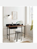 Escritorio Industrial Moderno Alanis color NegroMarrón 1 cajón TU MESITA