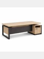Escritorio Rajko Color RovereNegro TU MESITA con Cajonera