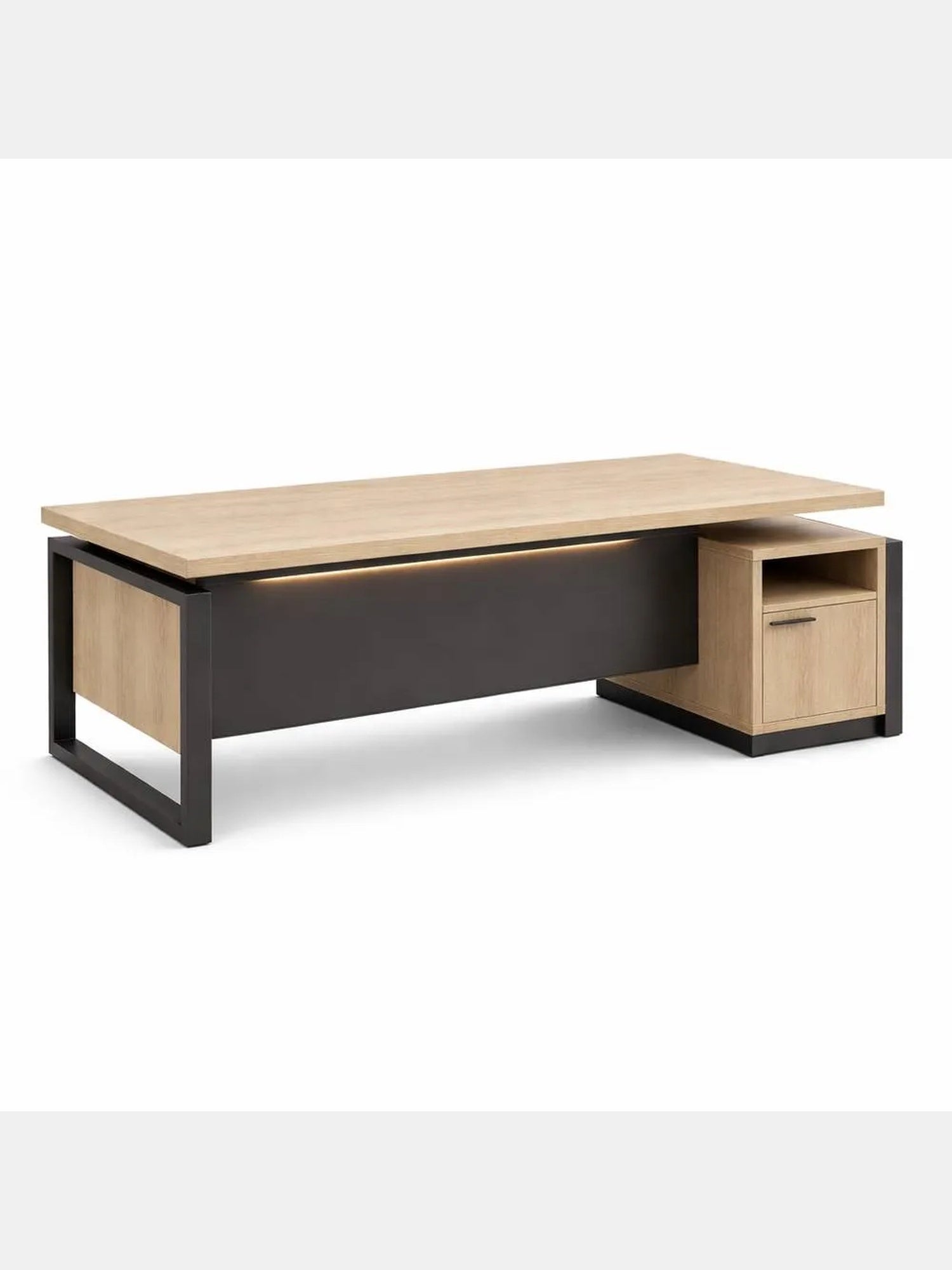Escritorio Rajko Color RovereNegro TU MESITA con Cajonera