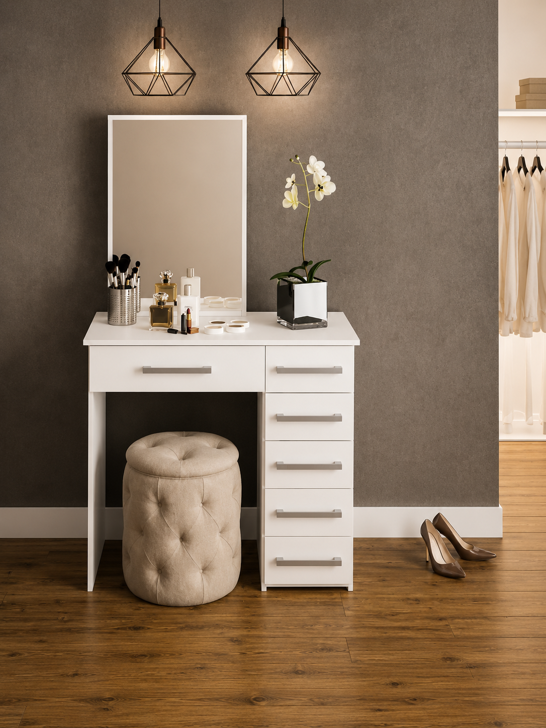 Tocador Contemporáneo Frape Blanco 140cm