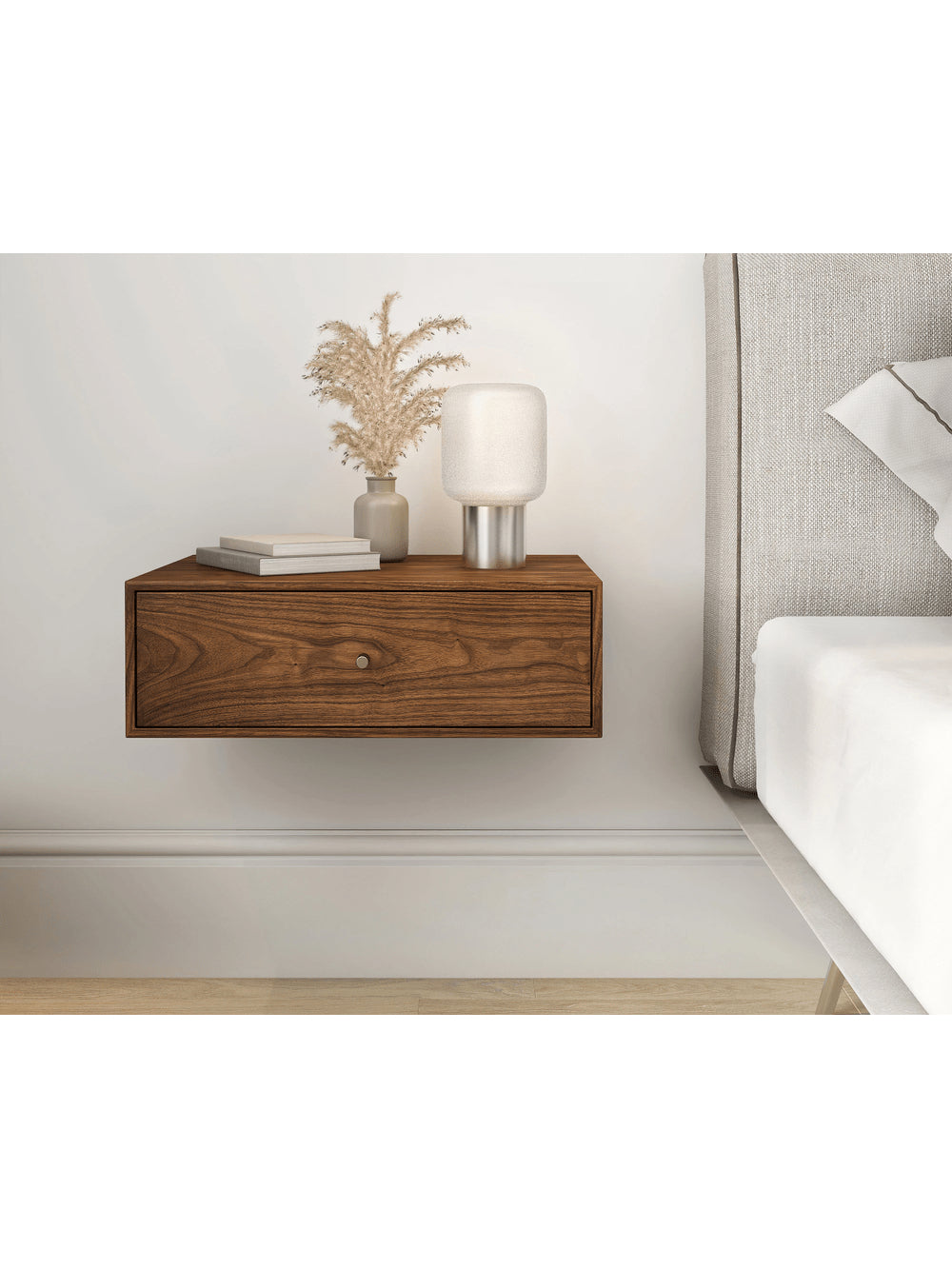 Velador Flotante Contemporáneo Massimo Marrón 45cm