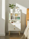 Velador Contemporáneo Mardó Blanco 81cm TU MESITA