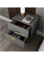 Velador Moderno Grey Color Plomo TU MESITA