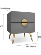Velador Moderno Grey Color Plomo TU MESITA