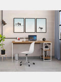 Mesa Escritorio Industrial Liverpol color DunaBlanco TU MESITA