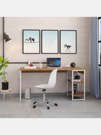 Mesa Escritorio Industrial Liverpol color DunaBlanco TU MESITA