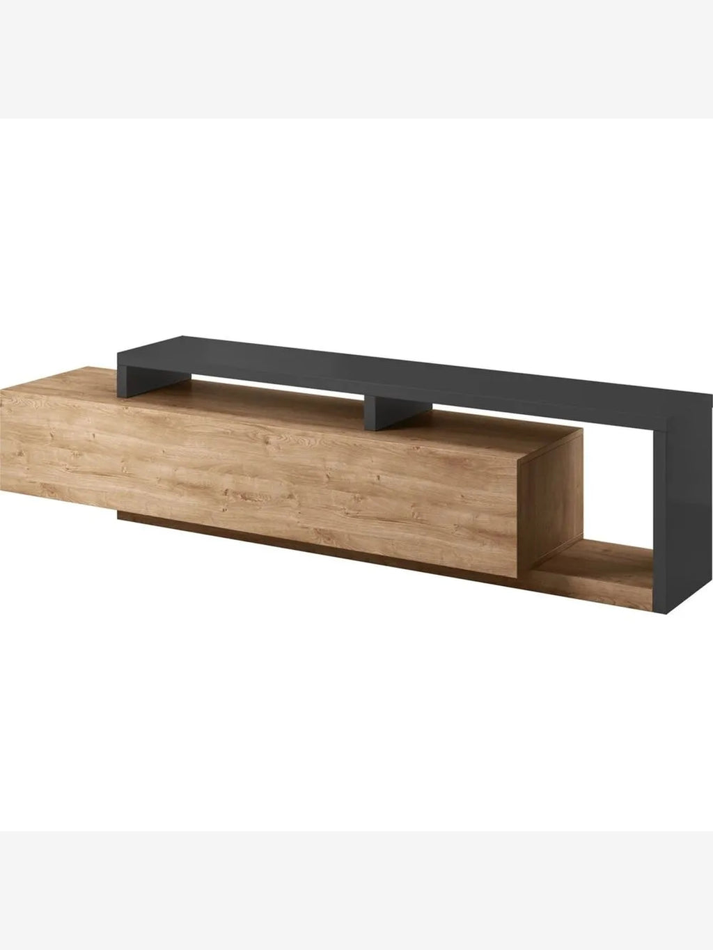 Mesa de TV Moderna Mikela color RobleNegro TU MESITA