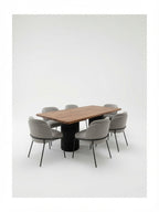 Juego de Comedor Berlín 6 Sillas con Estructura de Fierro TU MESITA