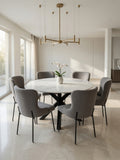 Juego de Comedor Odette 6 Sillas con Piedra Sinterizada TU MESITA