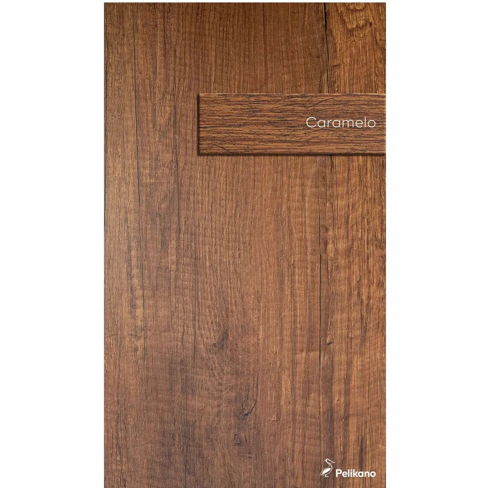 Aparador Moderno Noah Melamina Canto Delgado Negro/Caramelo TU MESITA