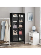 Vitrina Clásica Multiusos Joan color Negro TU MESITA 2 puertas