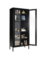 Vitrina Clásica Multiusos Joan color Negro TU MESITA 2 puertas